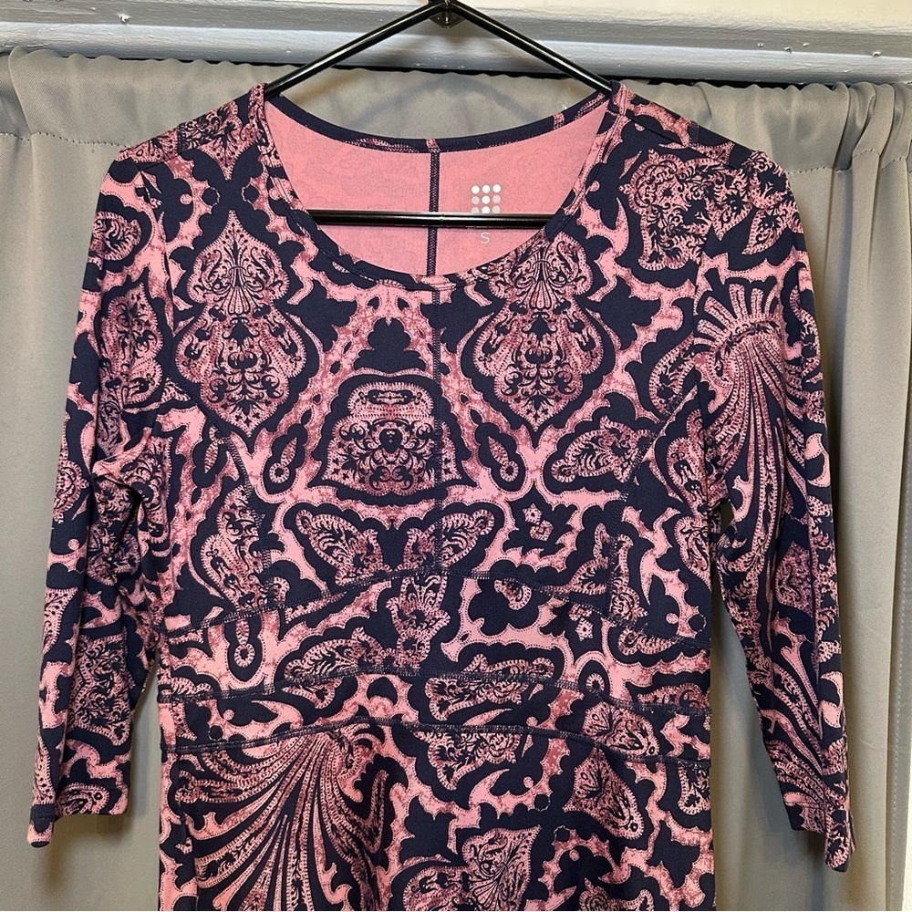 Title Nine Patterned 1/4 Sleeve Athletic Sporty Camping Hiking Dress Size Small - Picture 3 of 16
